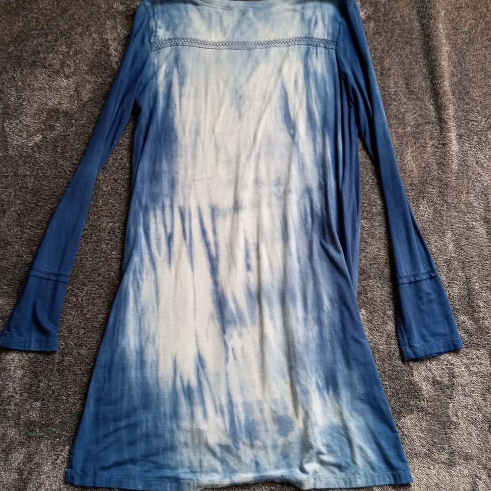 Gypsy 05 long sleeve easy T tie dye dress